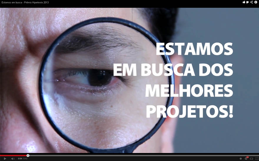 Chamadas para o Prêmio Hipertexto 2013
