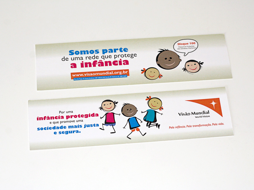 Marcador de livro. Tiragem: 500 exemplares