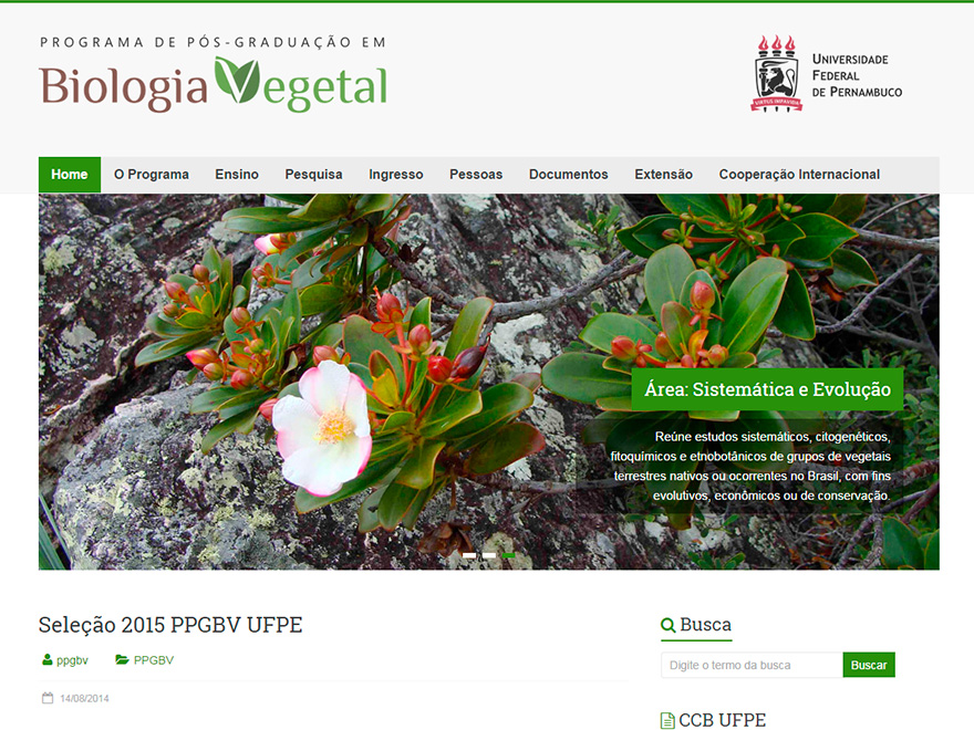 Pós-graduação em Biologia Vegetal