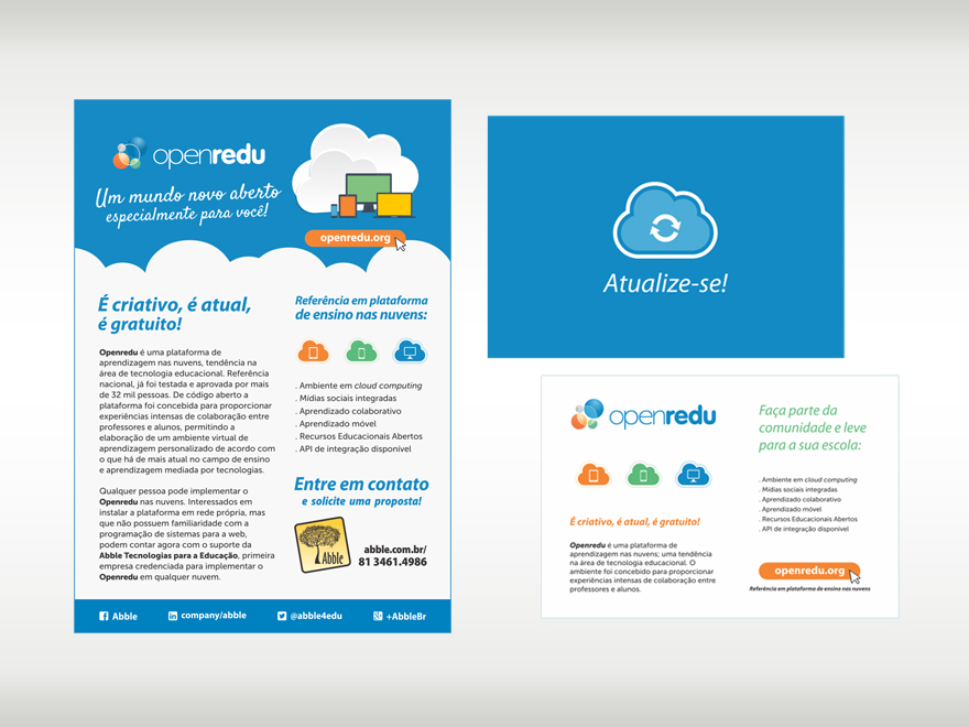Folheto e flyer