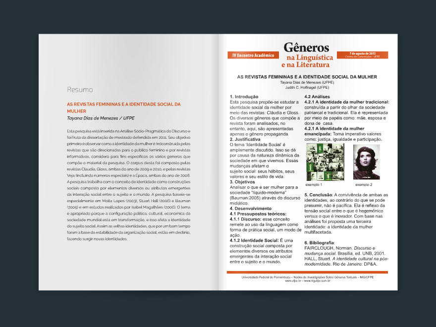 Gêneros em Debate: pôsteres acadêmicos